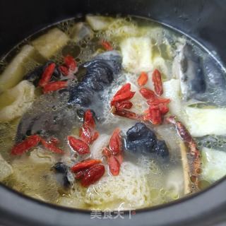 西洋参竹荪乌鸡汤的做法步骤：13