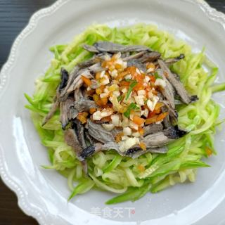 西葫芦拌乌鸡的做法步骤：10
