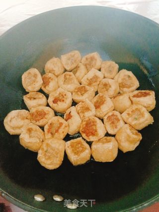 油豆腐塞肉的做法步骤：9