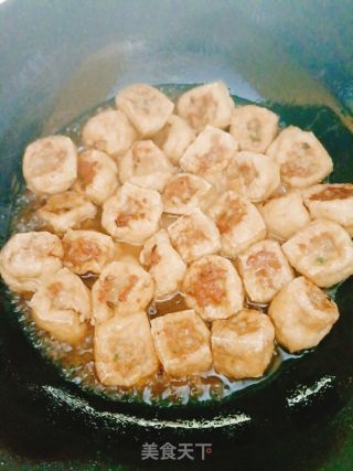 油豆腐塞肉的做法步骤：10