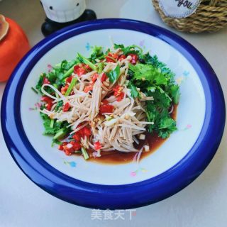 金针菇拌香菜的做法步骤：10