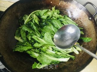 香菇炒小白菜的做法步骤：4