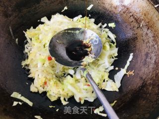 卷心菜炒水晶粉丝的做法步骤：8