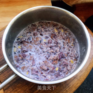 奶香五黑燕麦粥的做法步骤：8