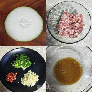 肉末焖冬瓜的做法步骤：1