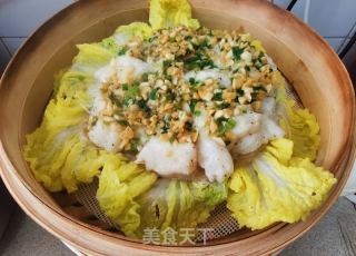 蒜蓉龙利鱼粉丝蒸娃娃菜的做法