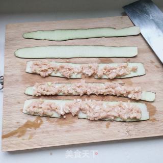 茄子肉卷的做法步骤：3