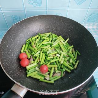 蒜薹炒肉的做法步骤：6