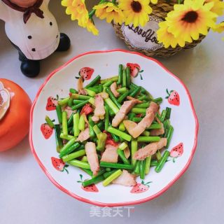 蒜薹炒肉的做法步骤：10