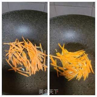 清炒胡萝卜韭黄的做法步骤：3