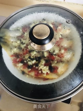 剁辣椒豆豉蒸小黄花的做法步骤：9