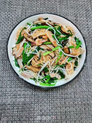 炒咸面线的做法步骤：15