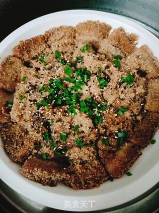 清蒸米粉肉的做法步骤：4