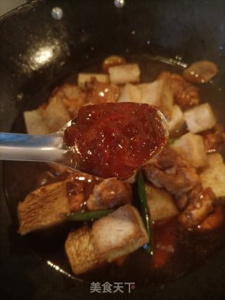 冻豆腐炖鸡腿的做法步骤：12