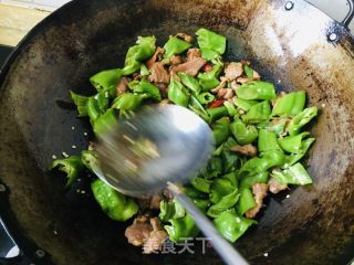 辣椒炒肉片的做法步骤：7