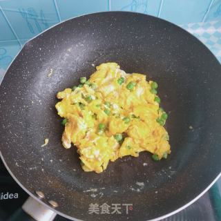 豌豆炒鸡蛋的做法步骤：5