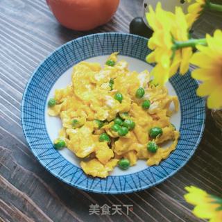 豌豆炒鸡蛋的做法步骤：6