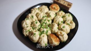 白菜肉末香菇生煎包的做法步骤：19