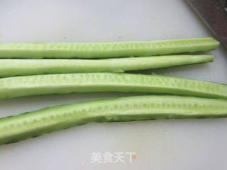 虎皮青瓜炒豆腐的做法步骤：3
