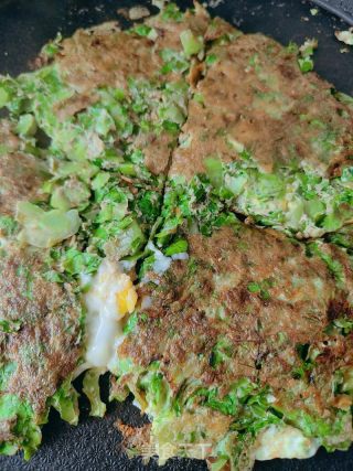生菜鸡蛋饼的做法步骤：6