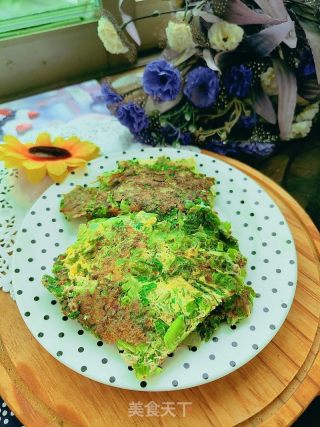 生菜鸡蛋饼的做法步骤：8