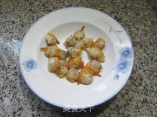 柿子椒圆蛤炒茭白的做法步骤：2