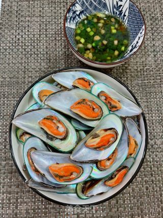 清蒸青口贝的做法步骤：8