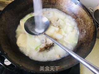 冬瓜鱼头炖豆腐的做法步骤：7