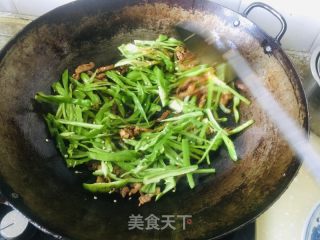青椒肉丝的做法步骤：7