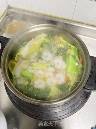 健康蔬菜油条汤的做法步骤：6