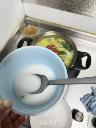 健康蔬菜油条汤的做法步骤：7