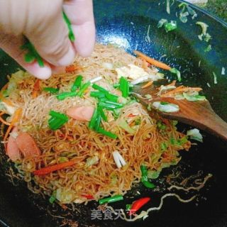 鸡蛋炒湖南米粉的做法步骤：9