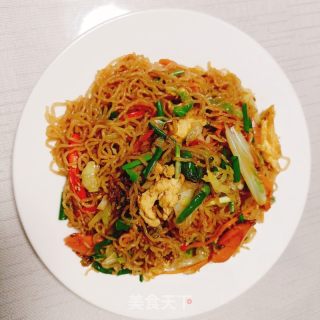 鸡蛋炒湖南米粉的做法步骤：10