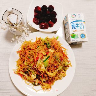 鸡蛋炒湖南米粉的做法步骤：11