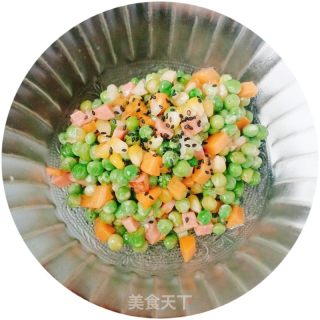 五彩豌豆的做法步骤：6