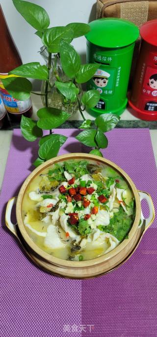 酸菜鱼煮粉丝的做法步骤：11