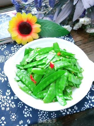 小炒荷兰豆的做法步骤：8