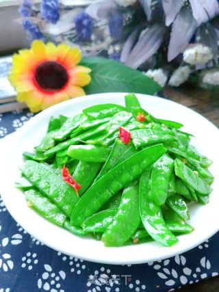 小炒荷兰豆的做法步骤：10