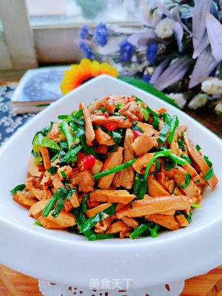 豆干炒韭菜的做法步骤：16