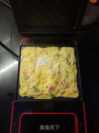 芦笋虾仁蛋饼的做法步骤：5