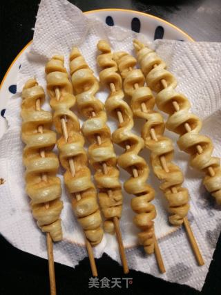 油炸面筋的做法步骤：4
