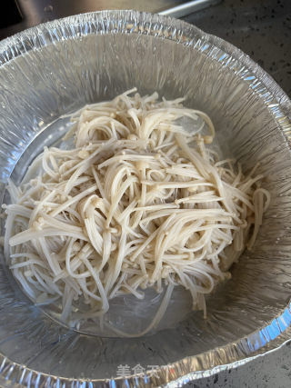粉丝金针菇~空气炸锅版的做法步骤：4