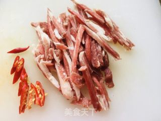 青椒炒羊肉的做法步骤：4