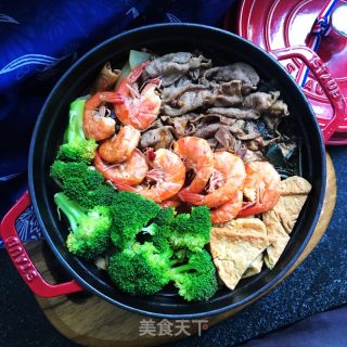 油豆腐鲜虾香辣锅的做法
