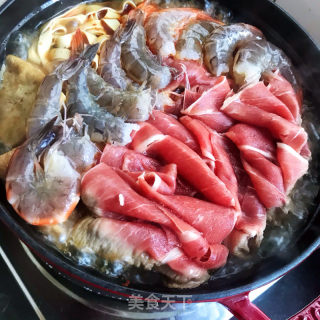 油豆腐鲜虾香辣锅的做法步骤：13