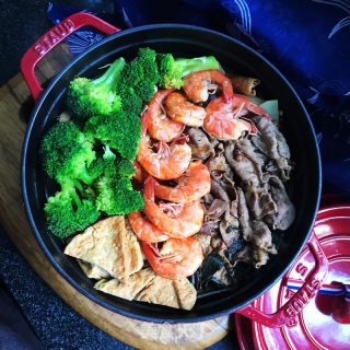 油豆腐鲜虾香辣锅的做法步骤：16