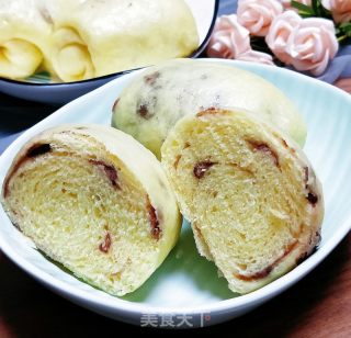玉米面红豆卷馒头的做法