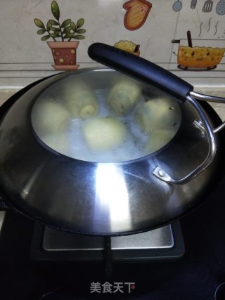 玉米面红豆卷馒头的做法步骤：19