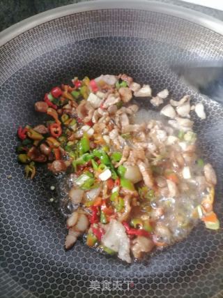 小炒花菜的做法步骤：3