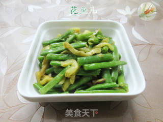 榨菜丝炒四季豆的做法